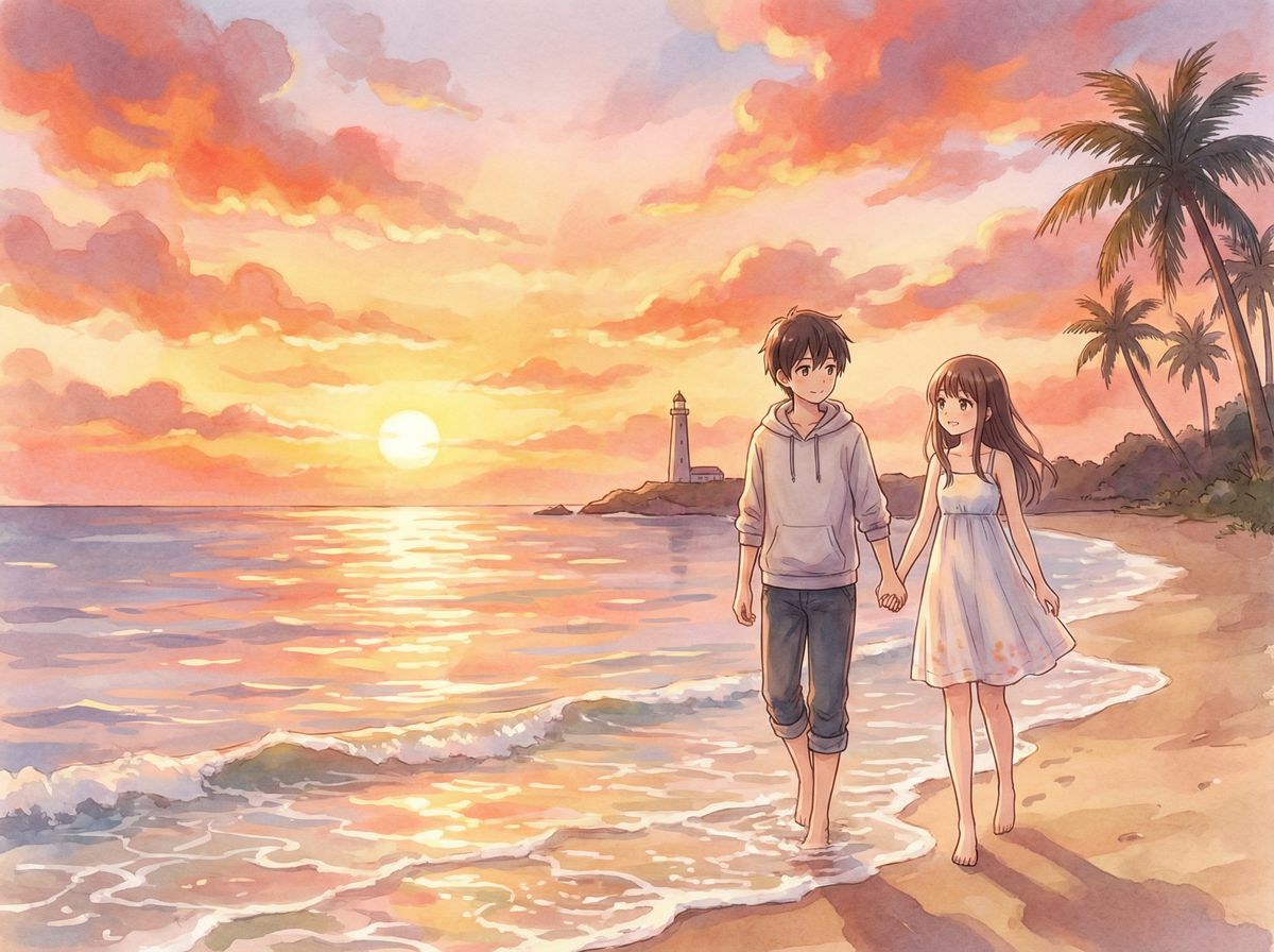 女神视频动漫-海边夕阳物语